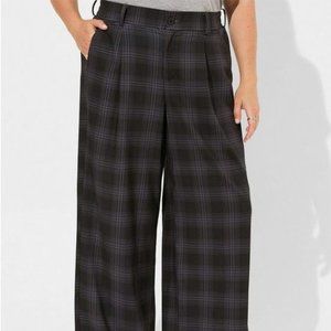 Torrid Wide Leg Stretch Crepe High-Rise Pant